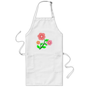 TABLIER LONG BOUQUET DE FLEURS