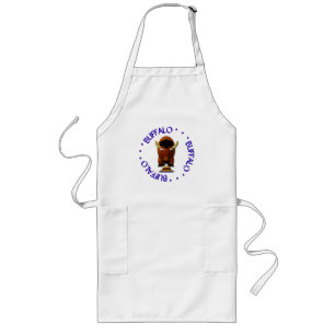 Tablier Long Buffle mignonne avec du boeuf sur Weck et des aile