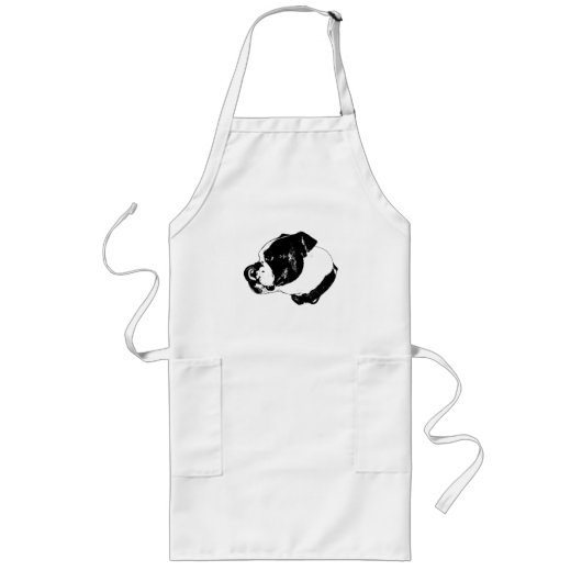 Tablier Long Bulldog Line Kitchen Apron (Devant)