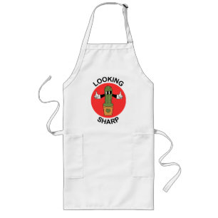 Tablier Long Cactus de jeu de mots pointu