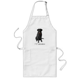 Tablier Long Cadeau Amoureux des chiens de Black Labrador Retri