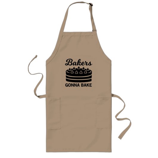 Tablier Long Cadeau Bakers Gonna Bake (Devant)
