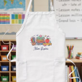 Tablier Long Cadeau de reconnaissance de professeur de pomme mi