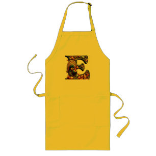 Tablier Long Cadeau de Thanksgiving avec la lettre E