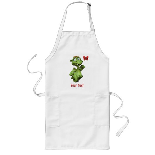Tablier Long Cadeau Papillon Monstre Mignon (Devant)
