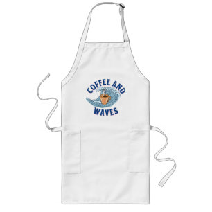 Tablier Long Café et Vagues