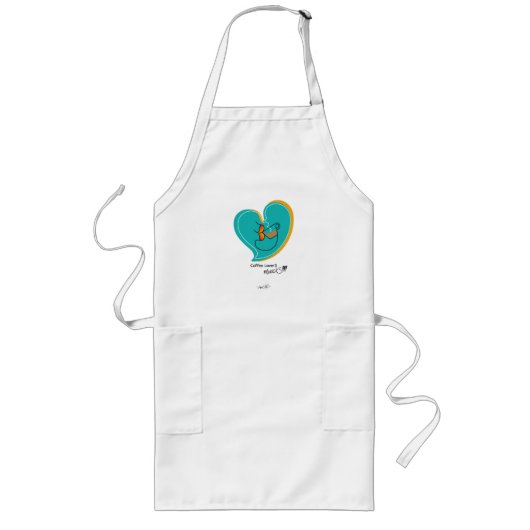 Tablier Long Café LoverS muackS-Latte (Devant)