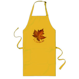 Tablier Long Canada Souvenir Apron Canada Maple Leaf Souvenir