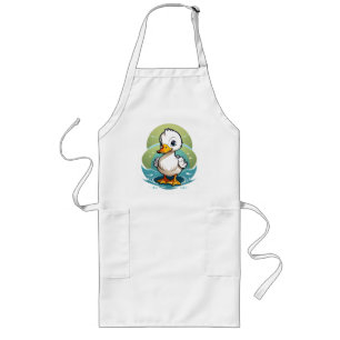 Tablier Long canard-blanc