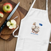 Tablier Long Canards Farm Kitchen Bib Apron