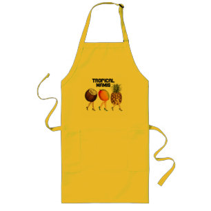 Tablier Long Caricature Tropical Fruit Ladies Citation-Tropical