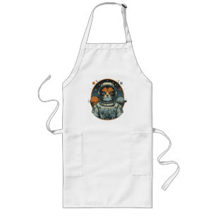 Tablier Long Cat-astronaute sur les Astéroïdes
