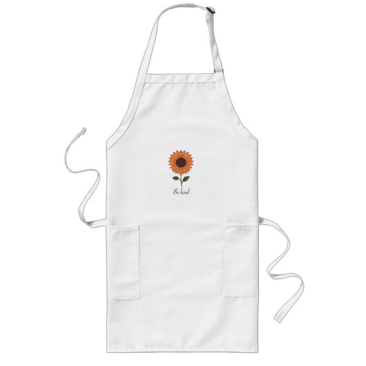 Tablier Long Ce bel Apron est de la collection "bonté fleurie" (Devant)