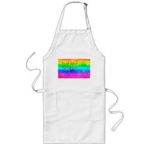 Tablier Long C'est tout sur l'amour arc-en-ciel 03