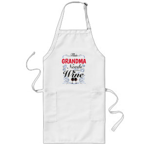 Tablier Long Cette Grand-Mère A Besoin De Vin