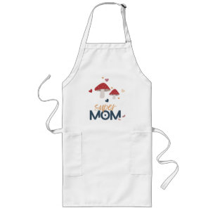 Tablier Long Champignons Super MOM