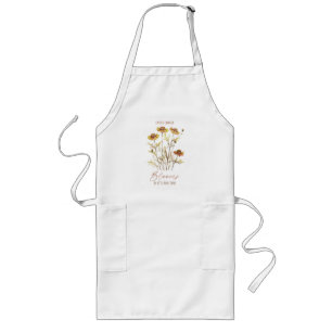 Tablier Long Chaque fleur fleurit dans son propre temps -Floral