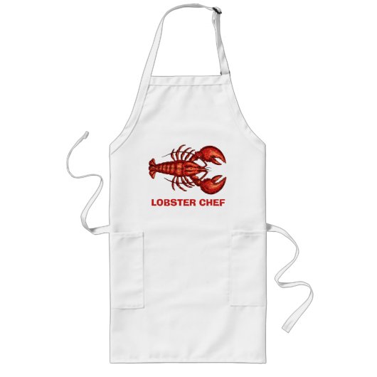 Tablier Long Chef homard Personnaliser (Devant)