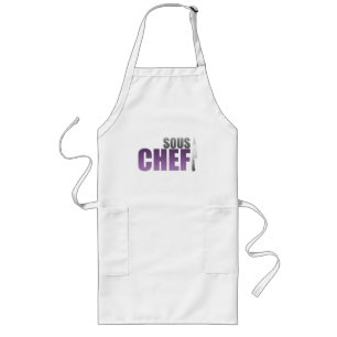 Tablier Long Chef pourpre de Sous