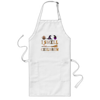 Tablier Long Chemise de Halloween pour dame de cantine « Je sen