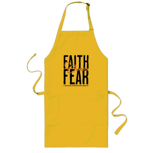 Tablier Long Christian Apron avec message de foi (Devant)
