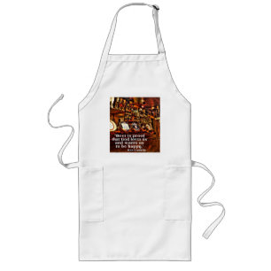 Tablier Long Citation célèbre de bière de Ben Franklin