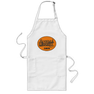 Tablier Long Citation drôle de Licence pour Griller pour BBQ Pe