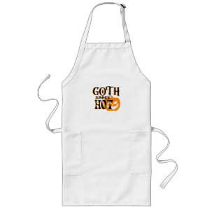 Tablier Long Citrouille Souriant Été-Horreur Gothique Chaud