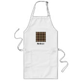 Tablier Long Clan MacKenzie Chasse Brown Tartan Long Apron (Devant)