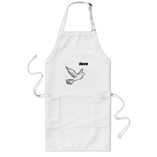 Tablier Long colombe (Devant)