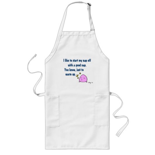 Tablier Long 'Commencez Ma Sieste Avec Une Bonne Sieste' Apron (Devant)