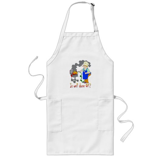 Tablier Long Conception drôle de barbecue - est bien fait (Devant)