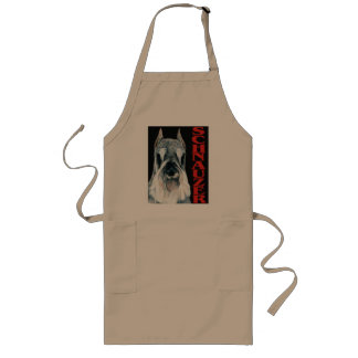 Tablier Long Conception urbaine de chien de Schnauzer