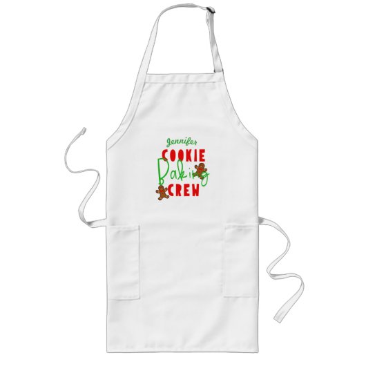 Tablier Long Cookie Baking Crew Fun Holiday Cuisine (Devant)