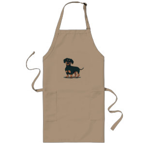 Tablier Long Cool noir Dachshund conception chien