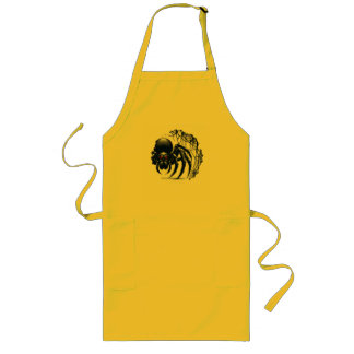 Tablier Long Copy of Creepy Black Spider Gothic Design