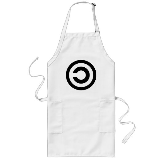 Tablier Long Copyleft - l'information veut être libre (Devant)