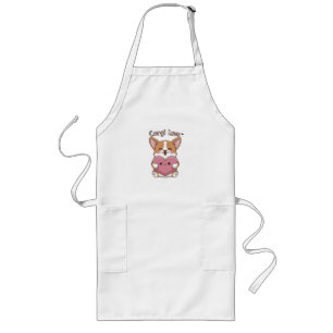 Tablier Long Corgi Love Apron