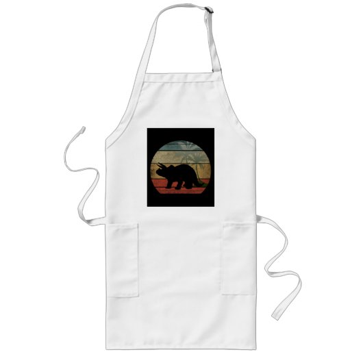 TABLIER LONG COUCHER DE SOLEIL DINOSAUR 3 (Devant)