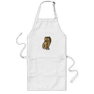 Tablier Long Couleur du symbole de hibou