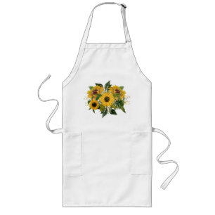 Tablier Long Country Sunflowers Apron