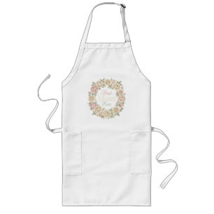 Tablier Long Couronne Élégante Florale Meilleure Maman