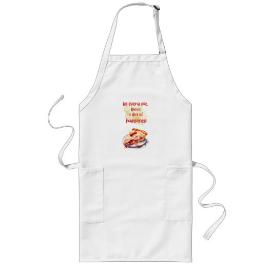 Tablier Long Création de gâteau sucré (Devant)