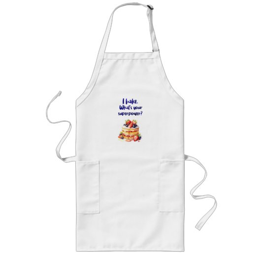 Tablier Long Création de gâteau sucré (Devant)