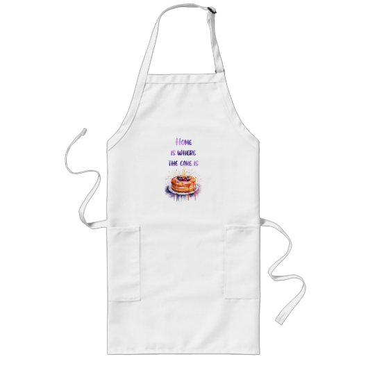 Tablier Long Création de gâteau sucré (Devant)