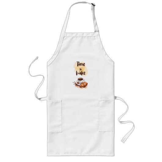 Tablier Long Création de gâteau sucré (Devant)