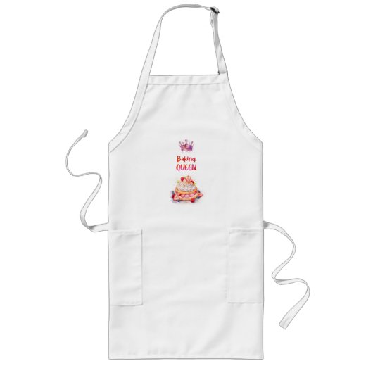 Tablier Long Création de gâteau sucré (Devant)