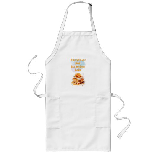 Tablier Long Création de gâteau sucré (Devant)