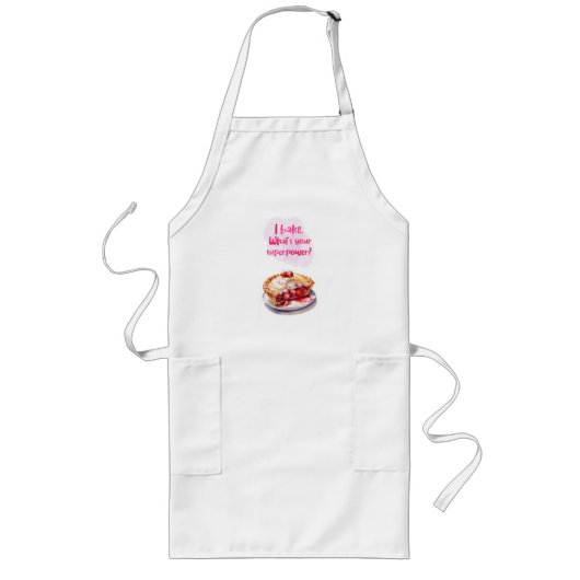 Tablier Long Création de gâteau sucré (Devant)