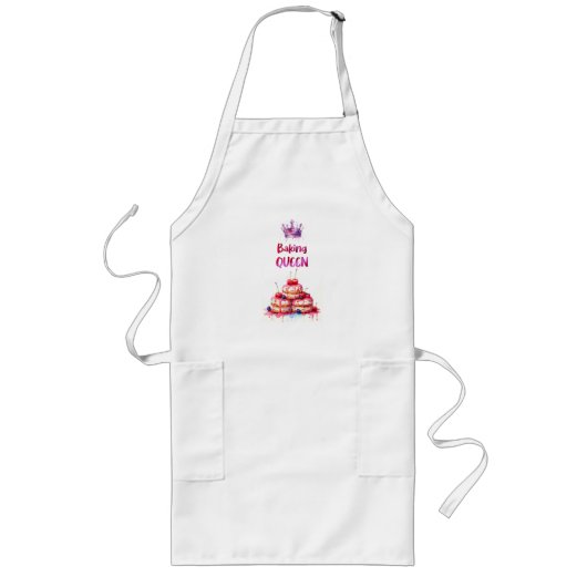 Tablier Long Création de gâteau sucré (Devant)